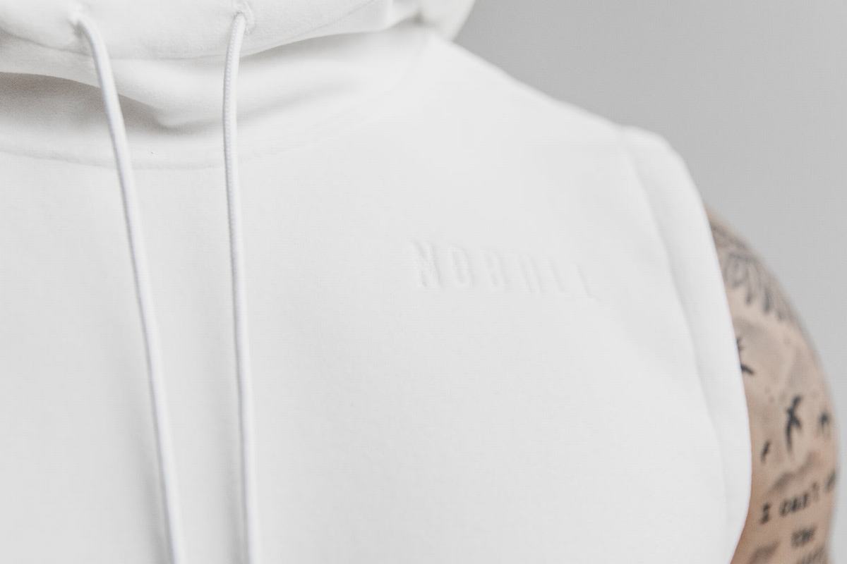 Nobull Arctic Sleeveless Men's Pullover White | Australia (OX2748)